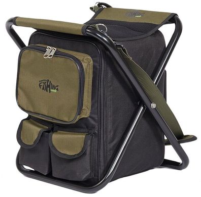 Картинка Стул-рюкзак для рыбалки с термоотделом Norfin Luton, 30л, 100кг NF-20701 - Стулья-рюкзаки Norfin
