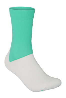 Зображення Шкарпетки велосипедні POC Essential Road Sock, Fluorite Green/Hydrogen White, L (PC 651108352LRG1) PC 651108352LRG1 - Велосипедні шкарпетки POC