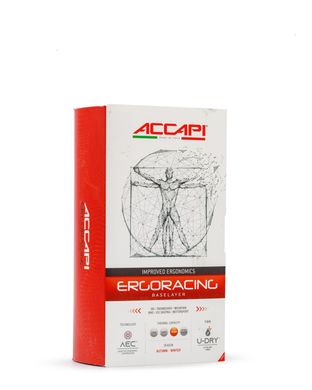 Картинка Мужская термофутболка с длинным рукавом Accapi Ergoracing, Lime/White, XS/S (ACC AА901.980-XSS) ACC AА901.980-XSS - Термобелье Accapi