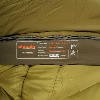 Картинка Спальный мешок Pinguin Trekking (1/-5°C), 205 см Right Zip, Khaki (PNG 238648) PNG 238648 - Спальные мешки Pinguin