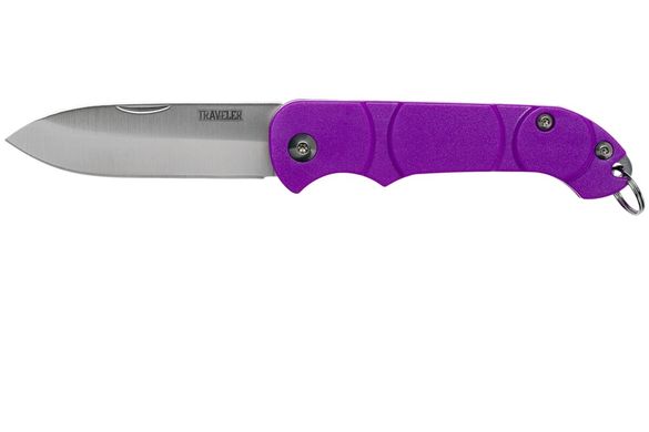 Картинка Нож складной карманный Ontario OKC Traveler Purple 8901PUR (Slip joint, 57/135 мм) 8901PUR - Ножи Ontario