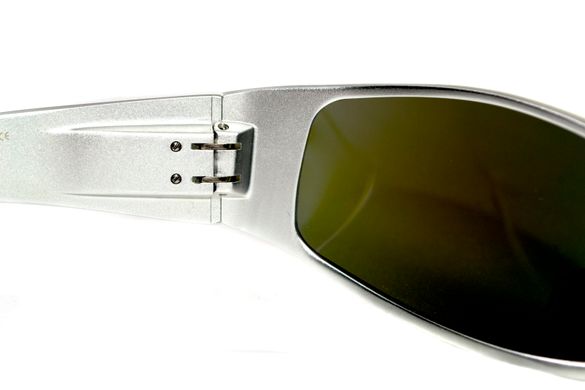Зображення Окуляри захистні Global Vision BAD-ASS-1 Silver (G-Tech™ blue) синие зеркальные 1БЕД1-СМ90 - Спортивні окуляри Global Vision