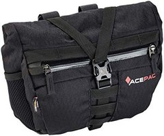 Картинка Велосумка на руль Acepac Bar Bag, Black (ACPC 1022.BLK) 5L ACPC 1022.BLK - Сумки велосипедные Acepac