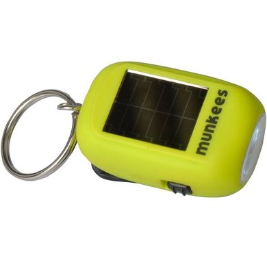 Картинка Брелок-фонарик Munkees Mini Solar-Dynamo Flashlight green 1101-GR - Брелки и браслеты Munkees