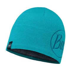 Зображення Шапка Buff Knitted & Polar Hat, Solid LOGO Turquoise (BU 113518.789.10.00) BU 113518.789.10.00 - Шапки Buff