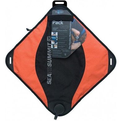 Картинка Емкость для воды Sea To Summit - Pack Tap Black/Orange, 10 л STS APT10LT - Канистры и ведра Sea to Summit