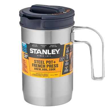 Картинка Набор Stanley Adventure Cook and Brew (чаша-котелок (0.95л)+пресс для заваривания чая/кофе+крышка) 10-02345-002 - Наборы туристической посуды Stanley