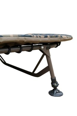 Картинка Раскладушка карповая TRAMP WIDE Camo, 150 кг (TRF-070) TRF-070 - Карповые раскладушки Tramp