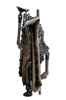 Картинка Раскладушка карповая TRAMP WIDE Camo, 150 кг (TRF-070) TRF-070 - Карповые раскладушки Tramp
