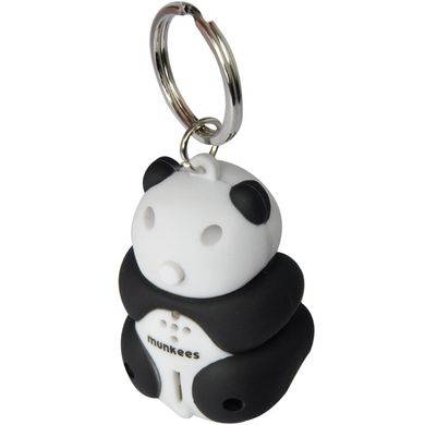Картинка Брелок-фонарик Munkees Panda LED black-white 1103-BW - Брелки и браслеты Munkees