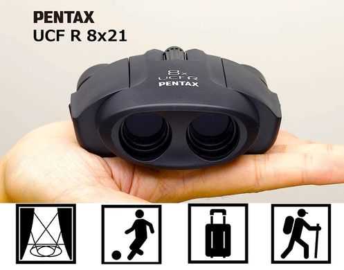 Картинка Бинокль Pentax 8x21 UCF-R Black (930270) 930270 - Бинокли Pentax